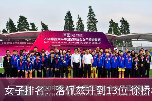女子排名：洛佩兹升到13位 徐桥林夺冠位列62